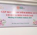 Tổ chức gặp mặt SV khóa 2019 có điểm đầu vào cao