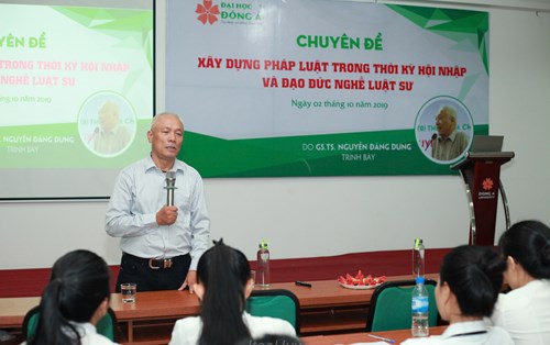 Gặp lại người thầy đáng kính - GS.TS. Nguyễn Đăng Dung với chuyên đề "Xây dựng pháp luật trong thời kỳ hội nhập" và "Đạo đức nghề luật"