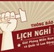 TB nghỉ lễ Giỗ tổ Hùng Vương, Ngày Chiến thắng 30/4 và Quốc tế Lao động 01/5
