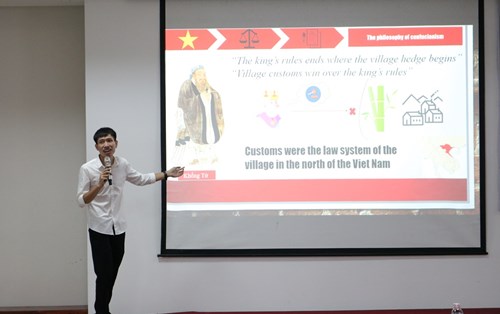 Sinh viên Khoa Luật trình bày về "Philosophy of Vietnamese contract law"